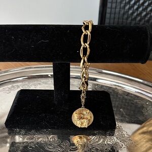 Monet Vintage Chunky Poodle Medallion Bracelet